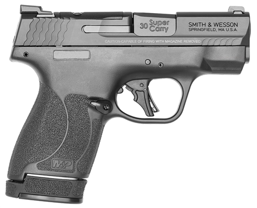 Smith & Wesson M&P Shield Plus Optic Ready 30 Super Carry 3.10" Barrel 13+1 Or 16+1, Black Polymer Frame & Grip, Optic Cut Armornite Stainless Steel Slide, Tritium Night Sights, Manual Safety 13473