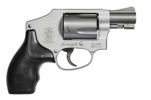 Smith & Wesson Model 642, Double Action Only, Metal Frame Revolver, J-Frame, 38 Special +P, 1.88" Barrel, Aluminum Alloy, Matte Finish, Silver, Rubber Grips, Fixed Sights, 5 Rounds, Integral Locking System 163810 022188638103