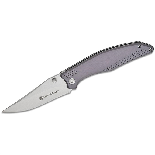 Smith & Wesson Black Ops Folding Knife 3-1/2" Clip Point Blade Slate Grey 1205914 661120749790