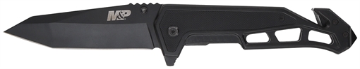 Smith & Wesson Knives M&P Body Guard Folding Plain Black 8Cr13MoV SS Blade 5.26" Black Steel/G10 Handle Includes Pocket Clip 1160826