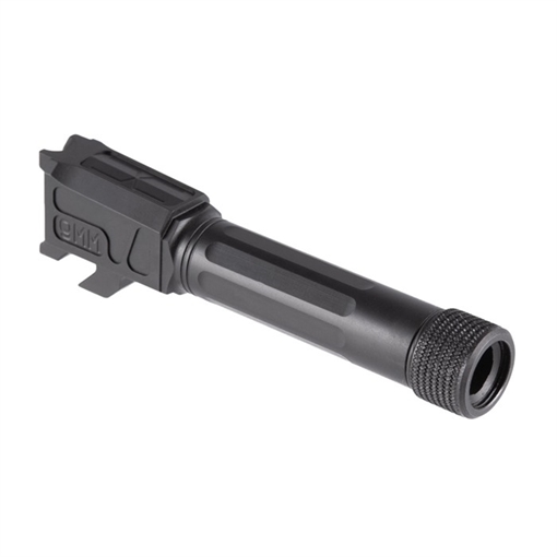 Faxon Firearms MATCH 9MM THREADED STRAIGHT BBL FOR S&W M&P SHIELD BLACK M&PB910NSSOQ-T