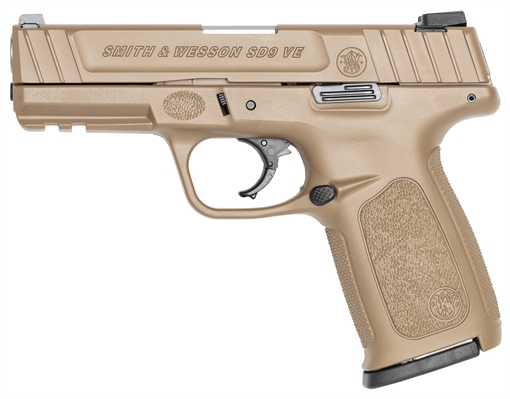 Smith & Wesson SD9VE Handgun 9mm Luger 16rd Magazines (2) 4" Barrel FDE 13655