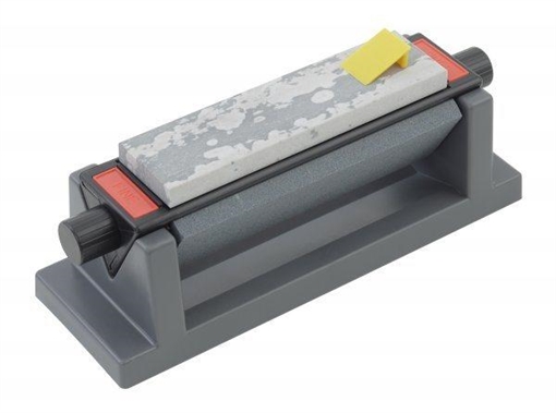 Smiths Products 3-Stone Sharpening System 6" Fine/Medium/Coarse Synthetic, Arkansas, Sharpener Rubber Handle Gray 51444