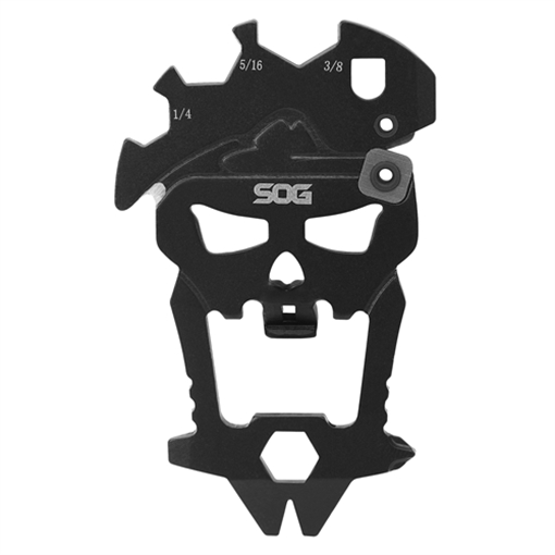 SOG Knives & Tools MACV, 2.5" 12 in 1 Tool, 420 Stainless Steel, Hardcased Black Finish, Black SOG-SM1001-CP SOGSM1001CP