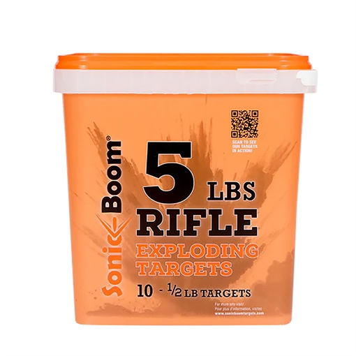 SONIC BOOM EXPLODING RIFLE TARGET 1/2 LB 10 PACK/5LB BUCKET ( 4 PER CASE ) CHECK STATE RESTRICTIONS SBTHP10P