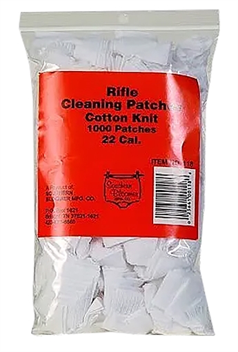 Southern Bloomer Cleaning Patches .22 Cal Cotton 1000 Per Bag 118