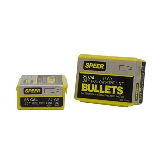 Speer SPEER BULLET .25 .257 87GR TNT HP 1246