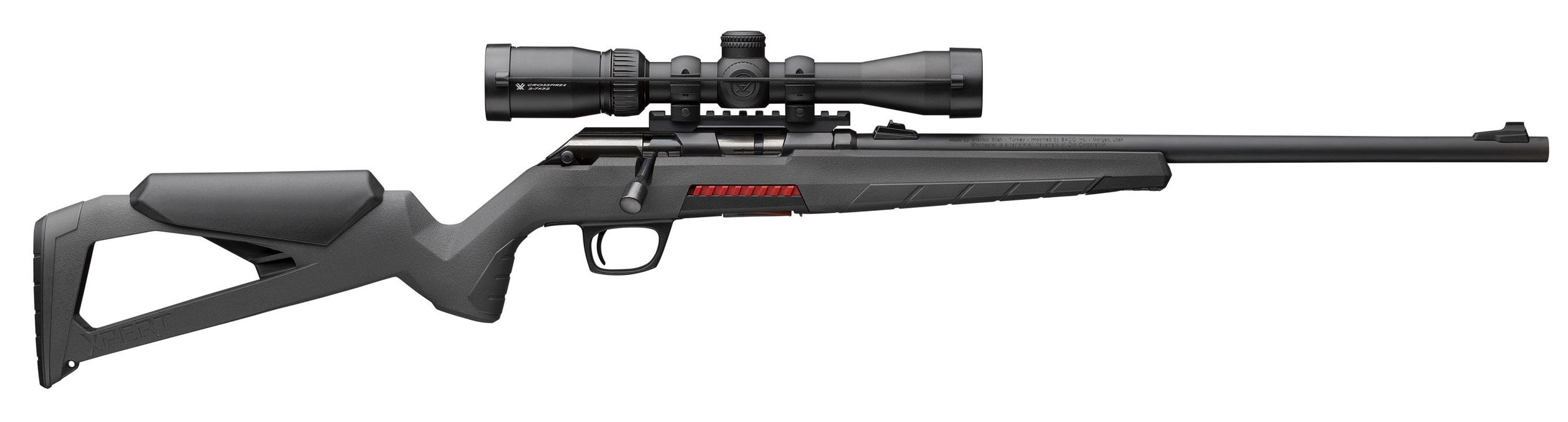Winchester XPERT Bolt-Action Rifle 525233186, 17 WSM, 18", Synthetic Black Stock, Vortex Scope Package, 8 Rds