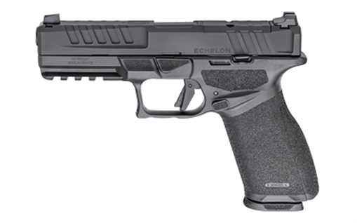 Springfield Echelon, Semi-automatic, Striker Fired, Polymer Framed Pistol, Full Size, 9MM, 4.5" Barrel, Melonite Finish, Black, Optics Ready Slide, 3 Dot Tritium Night Sights, 2 Magazines, (1)-17 Round and (1)-20 Round EC9459B-3D EC9459B3D