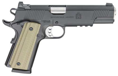 Springfield Operator 1911 .45 ACP, 5" Match Barrel, G10 Grips, Black,8rd