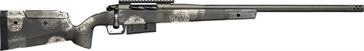 Springfield Model 2020 Waypoint, Bolt Action, 300 Winchester Magnum, 24" Carbon Fiber Barrel, SA Radial Brake, Cerakote Finish, Mil-Spec Green, Evergreen Camo Carbon Fiber Adjustable Stock with M-LOK, TriggerTech Adjustable Trigger, 3 Rounds, 1 AICS Short