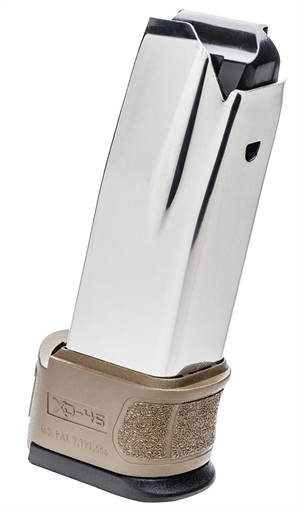 Springfield XD MOD.2 Sub Compact Extended Handgun Magazine FDE .45 ACP 10/rd XDG4551FDE