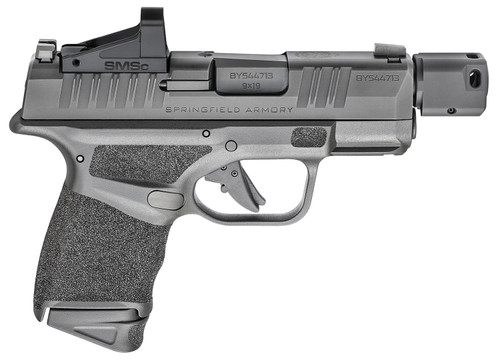 Springfield Hellcat RDP 9mm, 3.8" Threaded Barrel, Black, Shield SMSc Red Dot, NTS, 13rd