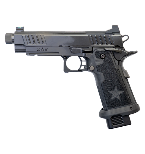 Staccato 2011 P OR 9mm, 4.4" Threaded Barrel, FO Front, Black, 17rd/20rd