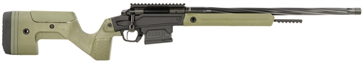 Stag Arms Pursuit 6.5 Creedmoor 5+1 20" Threaded/Fluted Sporter, Black Cerakote Barrel/Rec, OD Green OEM Hybrid Hunter Stock, TriggerTech Trigger, 20 MOA Scope Mount SABR01030002