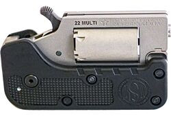 Standard Manuf Switch Gun .22 Win Mag, 0.75" Barrel, Stainless, Blk Folding Handle, 5rd