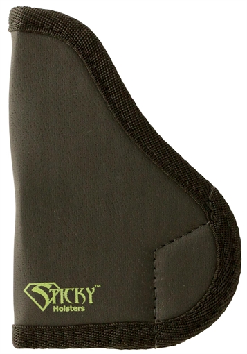 Sticky Holsters Pocket Holster, Ambidextrous, Fits Micro Handguns-Automatics/ Derringers Up to 2.5" Barrel, Taurus 22/25, Beretta Bearcat and Tomcat, Black Finish SM-1 SM1