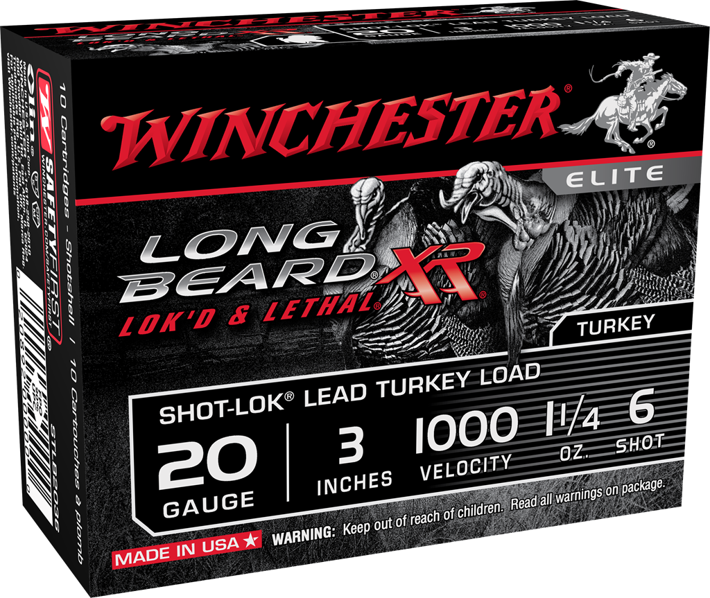 Winchester Long Beard XR 20ga 3″ 1-1/4oz. 1000FPS “10 COUNT BOX” #STLB203