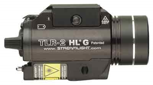 Streamlight TLR-2 HLG Tac Light w/laser, Black Finish, Includes Rail Locating Keys, Fits Glock Style, 1913 Picatinny, S&W 99/TSW, and Beretta 92, 1000 Lumens 69265