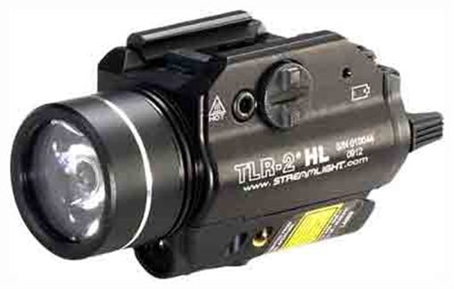Streamlight TLR-2 HL, Tac Light, With Laser, C4 LED, 1000 Lumens, Strobe, Red Laser, Laser Sight, Black 69261