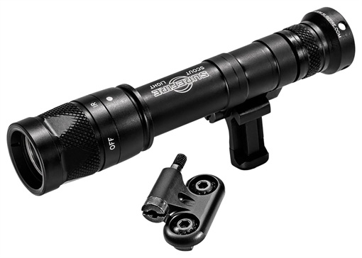 Surefire M640V Scout Pro Flashlight, LED, 350 Lumens White Light/120mW of IR, Black Finish, 1913 Picatinny Mount installed, MLOK Mount included, Z68 On/Off Tailcap M640V-BK-PRO M640VBKPRO