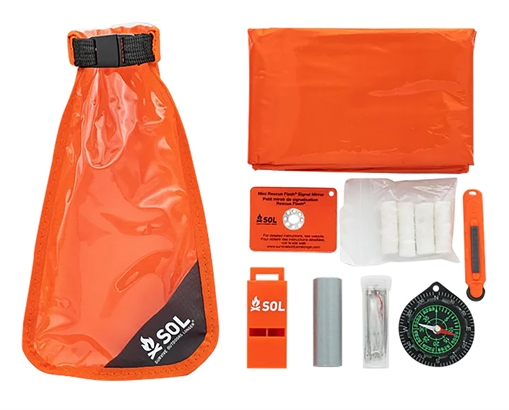 Survive Outdoors Longer Scout Survival Kit Waterproof Orange 01401727