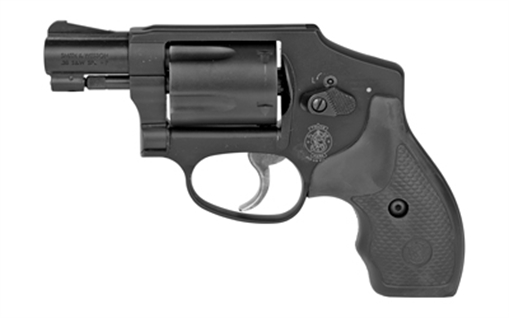 Smith & Wesson Model 442, Double Action Only, Metal Frame Revolver, J-Frame, 38 Special +P, 1.88" Barrel, Aluminum Alloy, Matte Finish, Black, Rubber Grips, Fixed Sights, 5 Rounds 162810 022188628104