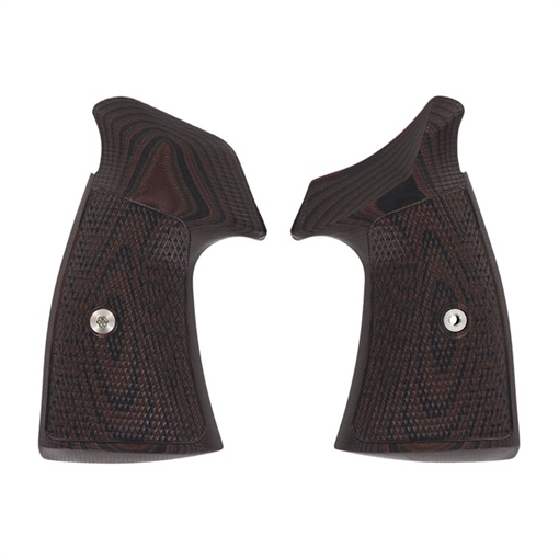 Vz Grips S&W N-FRAME, TAC DIAMOND, SQUARE BUTT, BLACK CHERRY NF-TD-C-SQ