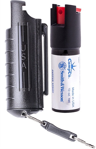 S&W Pepper Spray Pepper Spray OC Pepper Range 10 ft 0.50 oz Includes Case 1403