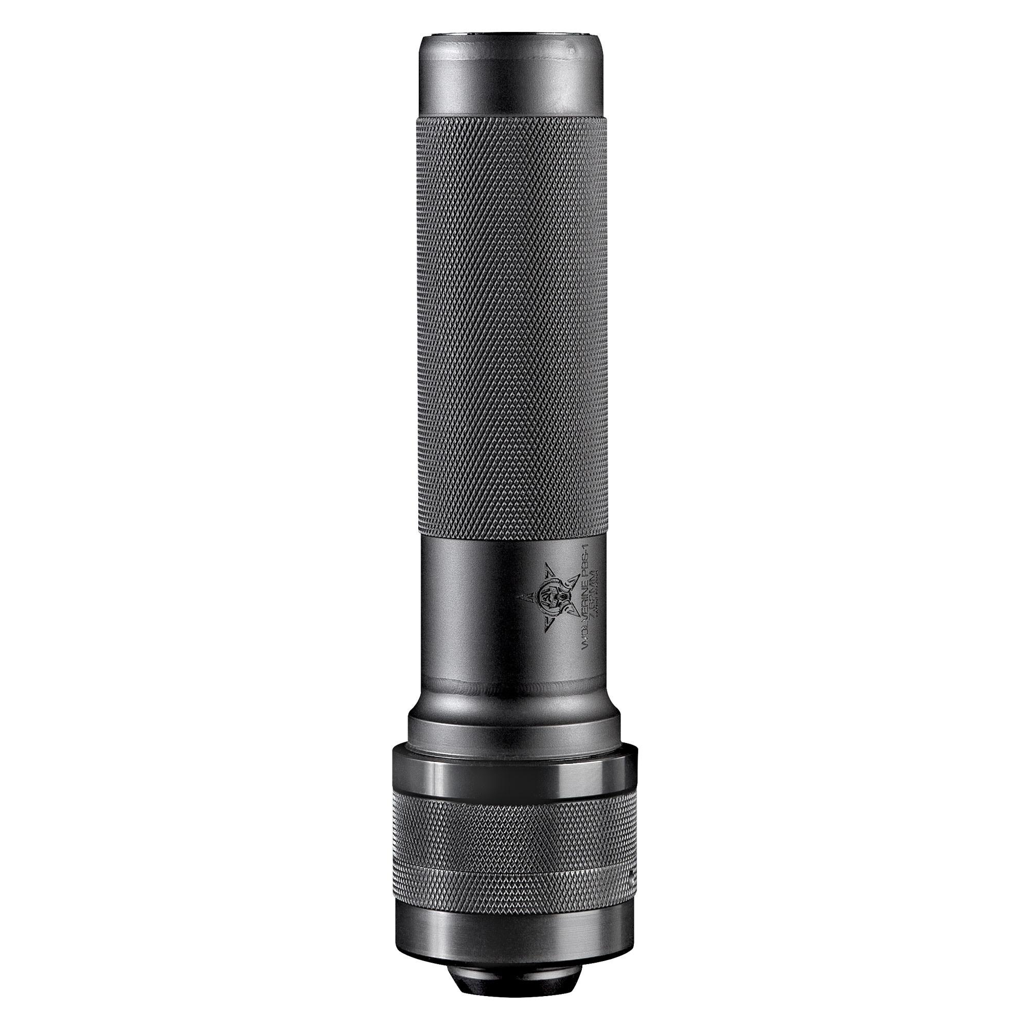 Dead Air Wolverine Black Suppressor 30 Cal. W/ 14X1 LH AKM Insert and Collar