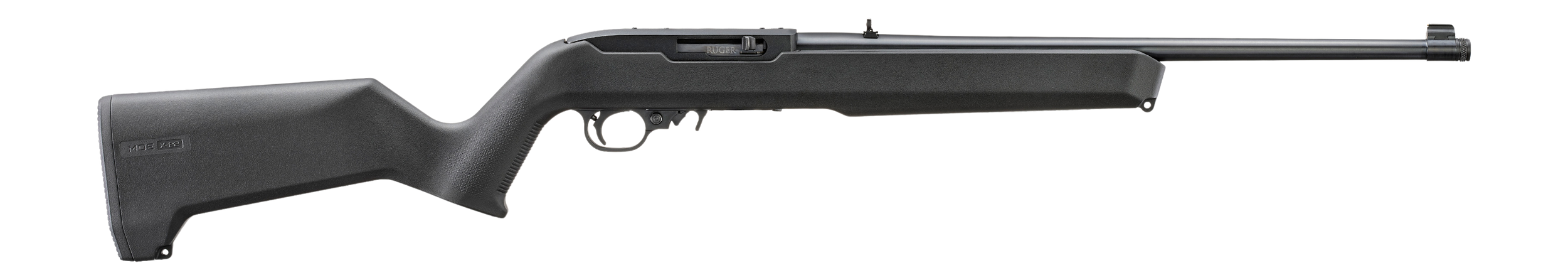Ruger 10/22 Carbine Rifle 32021, 22 Long Rifle, 18.5", Black Magpul MOE X-22 Stock, Black Finish, 10 Rds