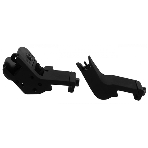 Tacfire AR-15 45 Degree Rapid Transition Back Up Sights - Black Aluminum IS009