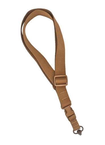 TacShield CQB Single Point Sling QD Push Button Swivel Coyote Brown T6006CY