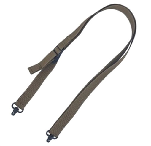 TacShield Sport Ridge 2 Point Rifle Sling 1" Wide QD Swivels Coyote Brown 03502CY