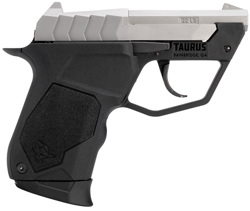 Taurus 22TUC Micro-Compact Frame 22 LR 9+1 2.50" Matte Stainless Steel Tip-Up Barrel, Matte Stainless Serrated Stainless Steel Slide, Black Polymer Frame, Black Polymer Grip 1-22TUC139