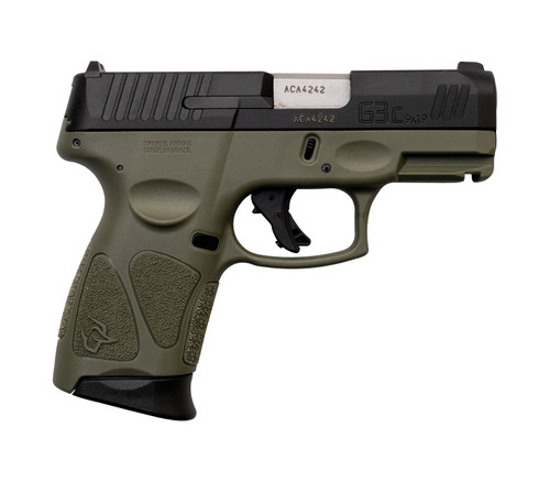 Taurus G3C *NIB* 9mm, 3.26" Barrel, MTS, Adjustable Rear, Black/OD Green, 12rd