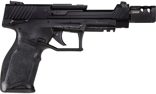 Taurus TX22 Competition 22 LR, 5" Threaded Barrel, Black, TandemKross Compensator, 16rd
