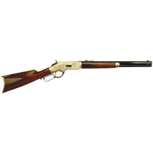 Taylors & Company 1866 45 Colt (LC) Caliber with 10+1 Capacity, 20" Blued Octagon Barrel, Brass Metal Finish & Walnut Stock Right Hand (Full Size) 550190