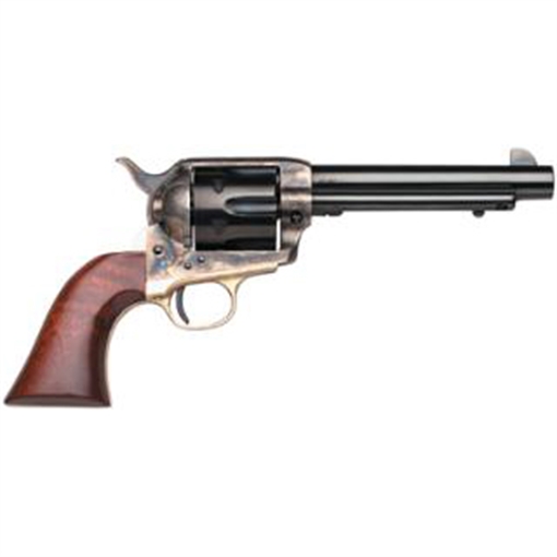 Taylors & Company Ranch Hand 45 Colt (LC) Caliber with 5.50" Blued Finish Barrel, 6rd Capacity Blued Finish Cylinder, Color Case Hardened Finish Steel Frame & Walnut Grip 550847