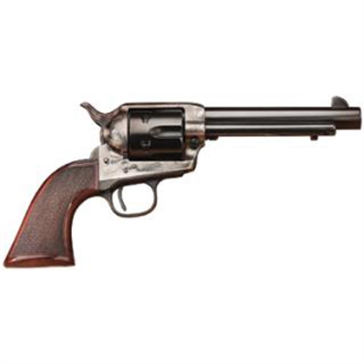 Taylors & Company 4108DE Smoke Wagon Deluxe 357 Mag 6rd 5.50" Blued Cylinder & Barrel Color Case Hardened Steel Frame Checkered Walnut Grip (Taylor Tuned) 550811DE