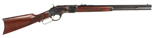 Taylors & Company 1873 Lever Action 357 Mag Caliber with 10+1 Capacity, 20" Blued Barrel, Color Case Hardened Metal Finish & Checkered Walnut Stock Right Hand (Full Size) 550220