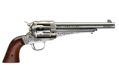 Taylors & Co. 1875 Army Outlaw 44-40 Win, 7.50" Barrel, Engraved Frame, Walnut, 6rd