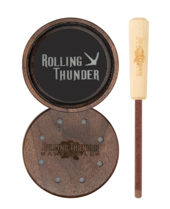 Rolling Thunder Game Calls Glass Pot Turkey Call w/ Purpleheart Striker #TC005-GLASS