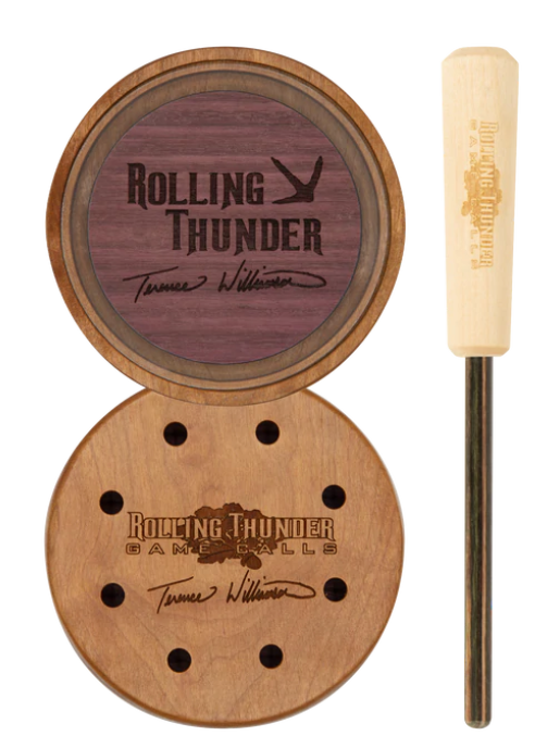 Rolling Thunder Game Calls Terence Williamson Crystal Pot Turkey Call w/ Diamondwood Striker #TCP-TW1