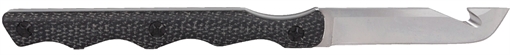 Templar Neck Knife Black Powder D2 2 2/5" Drop Point Blade Silver N-BLK-32-2 NTKB322