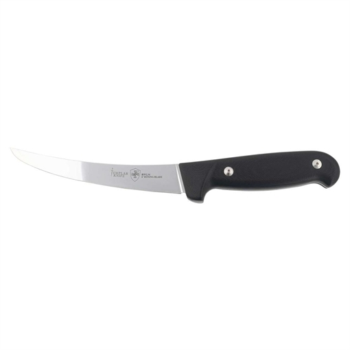 Templar Knife Boning 6" Fixed Plain Damasteel Blade, 5" Black G10 Handle K6BBK362