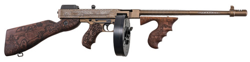 Thompson 1927A-1 Deluxe Bootlegger .45 ACP, 16.5" Barrel, Engraved Walnut, Bronze, 20rd