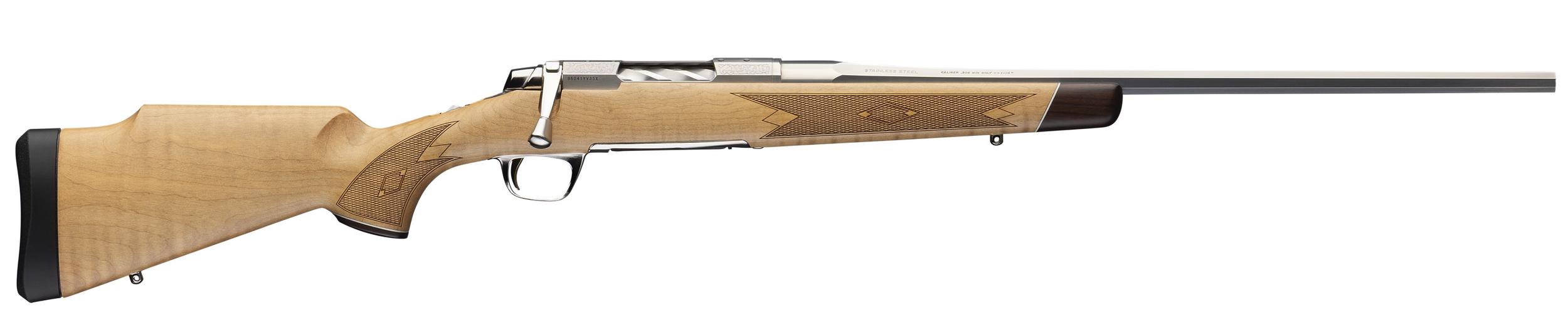 Browning X-Bolt 2 White Gold Medallion Rifle 036091226, 30-06 Springfield, 22" Octogon Barrel, AAAA Grade Maple Stock, Polished Grey Stainless Finish, 4+1