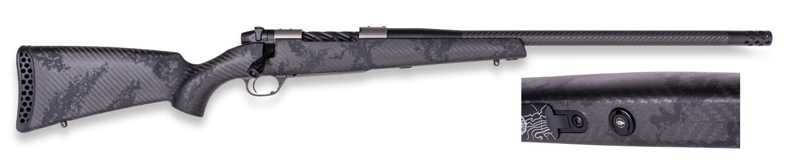 Weatherby Mark V Backcountry Guide Ti Rifle MGT01N653WR8B, 6.5-300 WBY Mag, 26", Carbon Fiber W/black Sponge Stock, 3 Rds