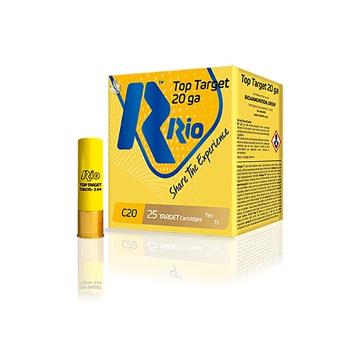 Rio Outdoors Corp. TOP TARGET EVO GAUGE 20 GAUGE 2-3/4'' 7/8OZ #7.5 SHOT 25/BOX TT2075